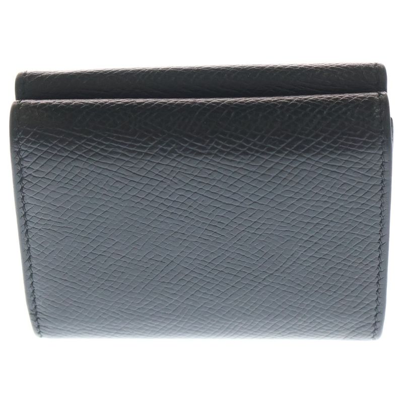 Celine Folded Compact Wallet Trifold Black