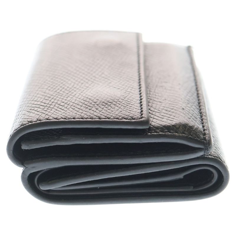 Celine Folded Compact Wallet Trifold Black