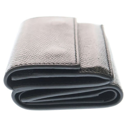 Celine Folded Compact Wallet Trifold Black