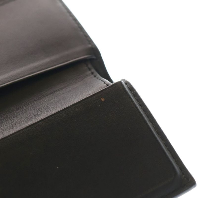 Celine Folded Compact Wallet Trifold Black