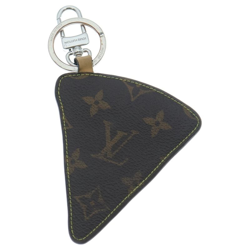 Louis Vuitton Pizza Monogram Key Holder Brown