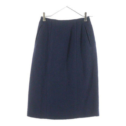 Hermes Carriage Tag Wool Double Breasted Suit Jacket Skirt Setup Navy