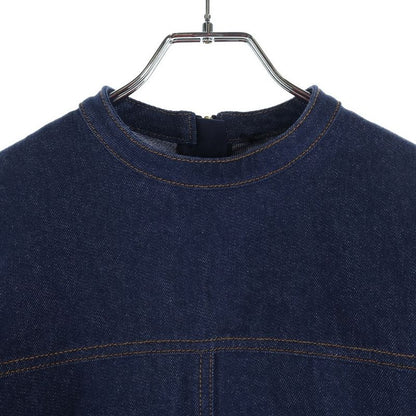 Fendi Blue Denim Mini Dress Long Sleeve