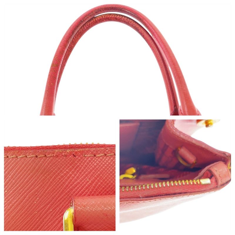 Prada Galleria Saffiano Pink Gold Leather Tote