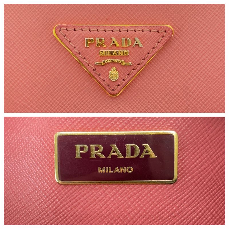 Prada Galleria Saffiano Pink Gold Leather Tote