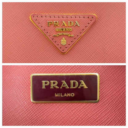 Prada Galleria Saffiano Pink Gold Leather Tote