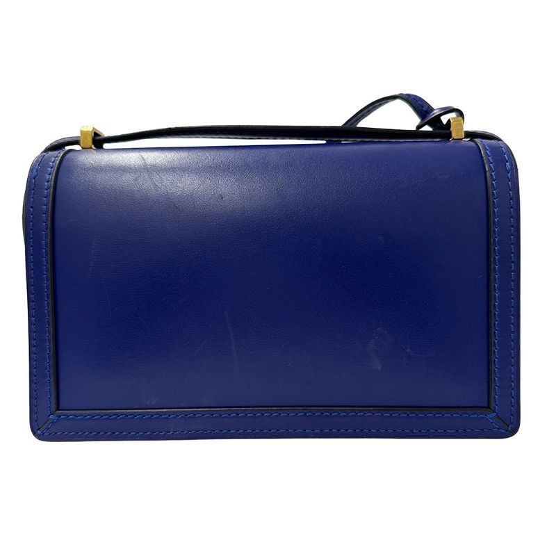 Loewe Shoulder Bag Leather Barcelona Blue Stylish