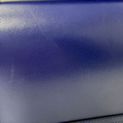 Loewe Shoulder Bag Leather Barcelona Blue Stylish