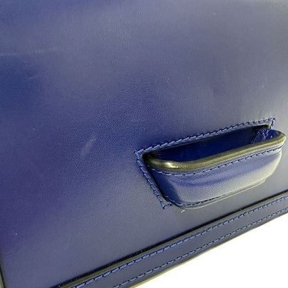 Loewe Shoulder Bag Leather Barcelona Blue Stylish