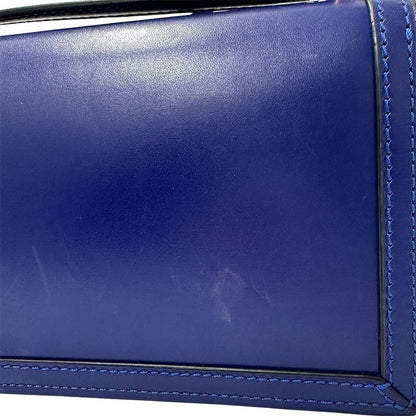 Loewe Shoulder Bag Leather Barcelona Blue Stylish