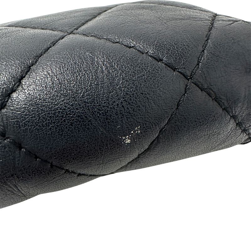 Chanel Wallet Coin Case CC Logo Lambskin Cambon Black