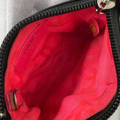 Chanel Wallet Coin Case CC Logo Lambskin Cambon Black