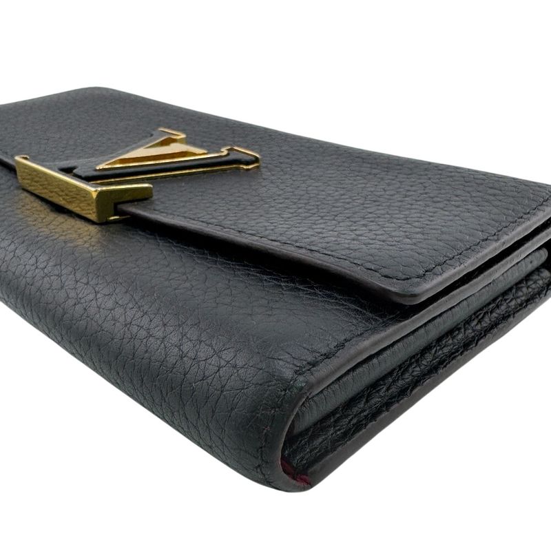 Louis Vuitton Portefeuille Capucines Long Wallet Black