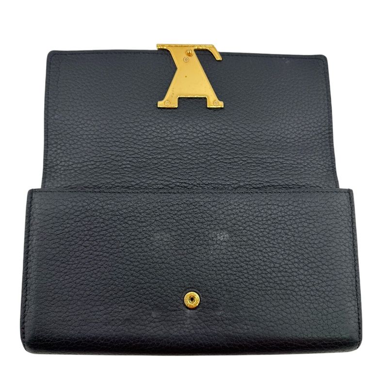 Louis Vuitton Portefeuille Capucines Long Wallet Black