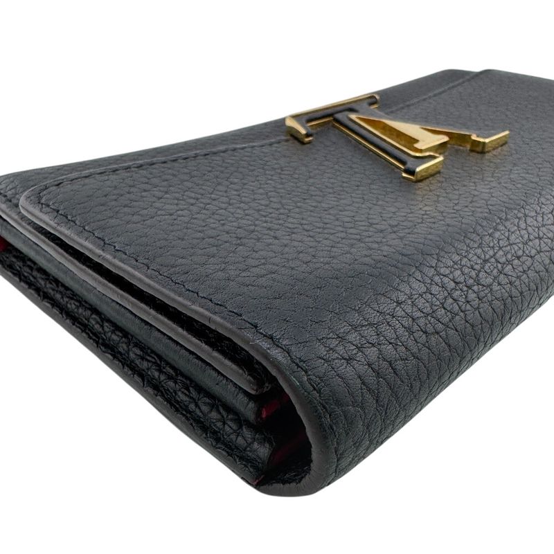 Louis Vuitton Portefeuille Capucines Long Wallet Black