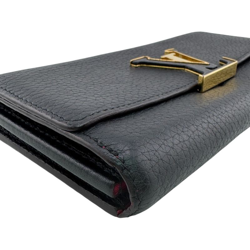 Louis Vuitton Portefeuille Capucines Long Wallet Black