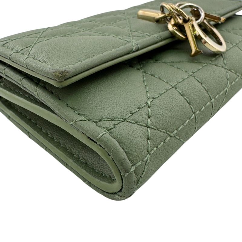 Dior Gricine Wallet Bifold Green