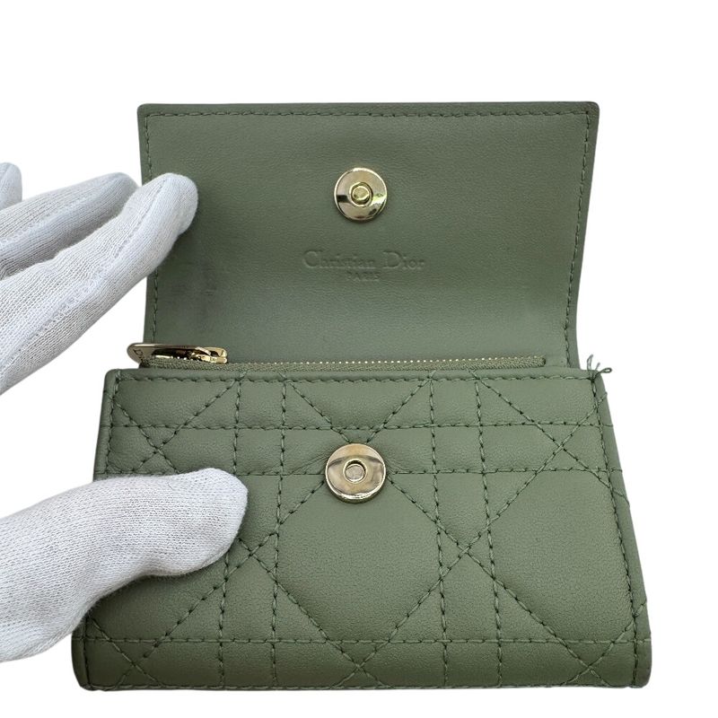 Dior Gricine Wallet Bifold Green