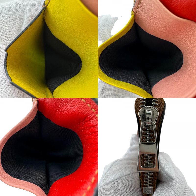 Loewe Fragment Case Pass Case Card Coin Multicolor
