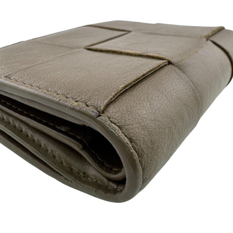 Bottega Veneta Compact Wallet Bifold Brown