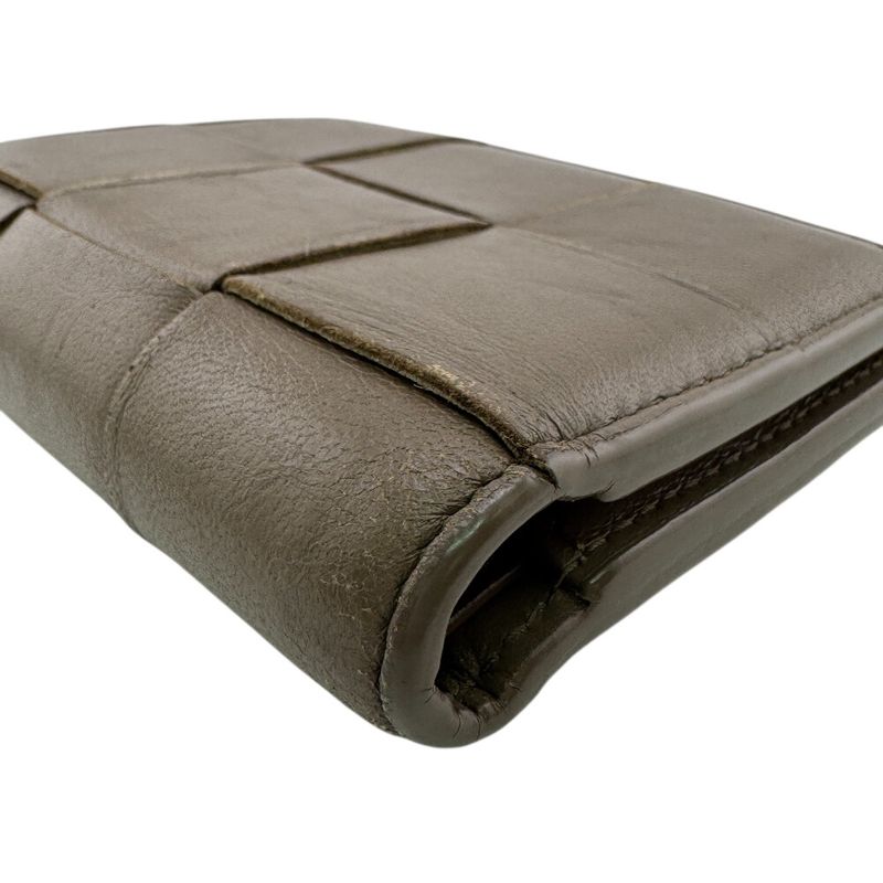 Bottega Veneta Compact Wallet Bifold Brown