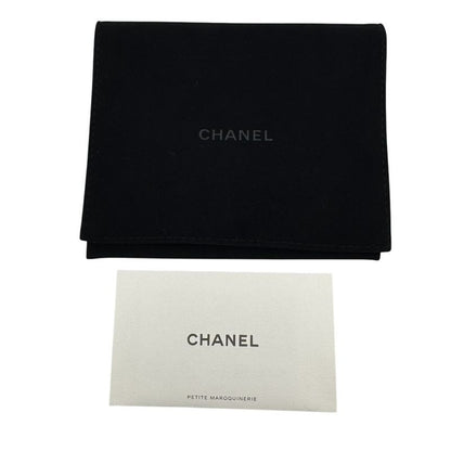 Chanel Zip Around Card Coin Purse Black