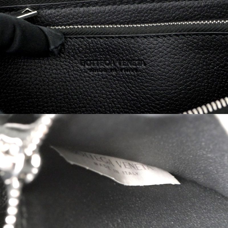 Bottega Veneta Tre Zip Around Wallet Long Black