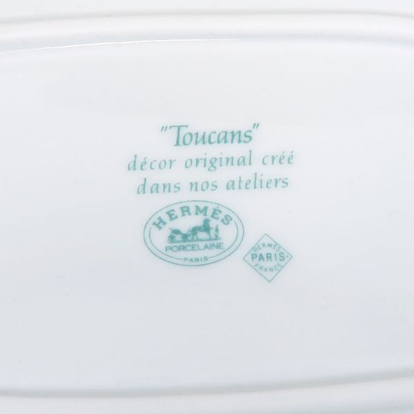 Hermes Toucan Oval Plate