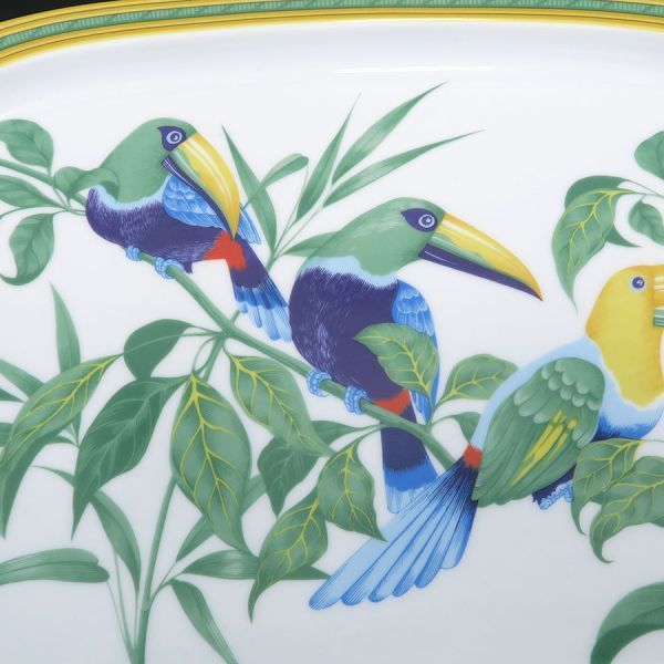 Hermes Toucan Oval Plate