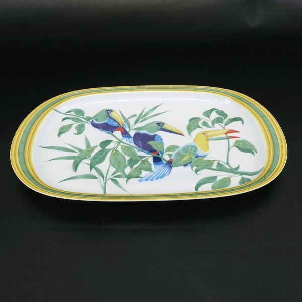 Hermes Toucan Oval Plate