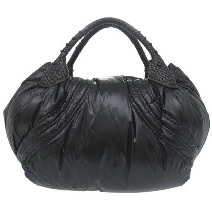 Fendi Mont Cles Spy Bag Nylon Leather Black Handbag