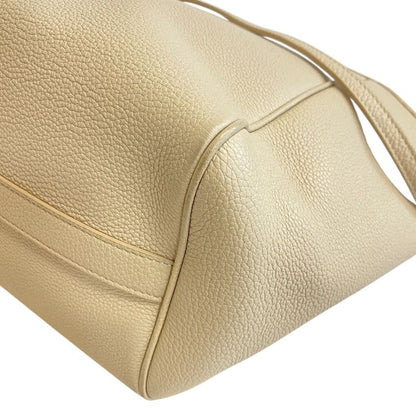 Celine 2-Way Tote Hand Small Fold Cover Shoulder Bag Beige