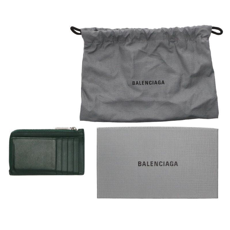 Balenciaga Logo Leather Card Case