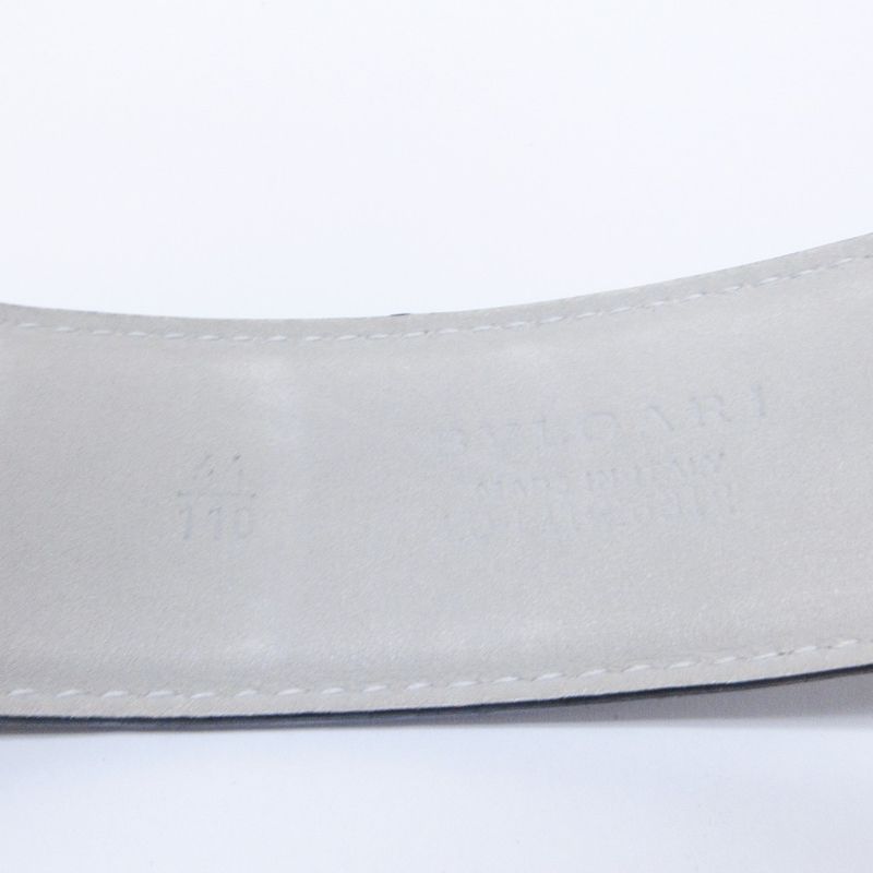 Bvlgari Belt Black Leather