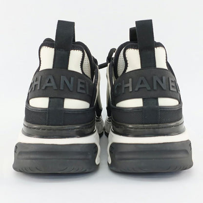 Chanel Sneakers 43 Approx White Black Coco