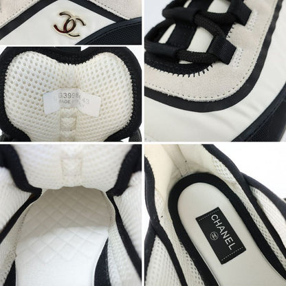 Chanel Sneakers 43 Approx White Black Coco