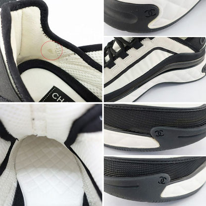 Chanel Sneakers 43 Approx White Black Coco