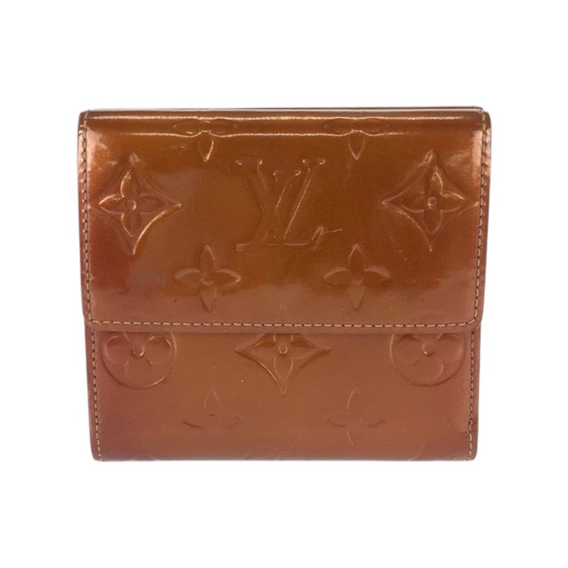 Louis Vuitton Monogram Vernis Porte Monet Billets Cult Cles Bronze Brown Enamel