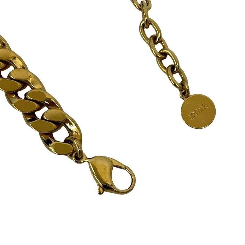 Dior Christian Dances Etoile Bracelet CD Logo Chain Gold