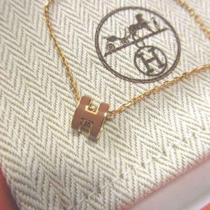 Hermes Pop Mini Metal New Gold Necklace