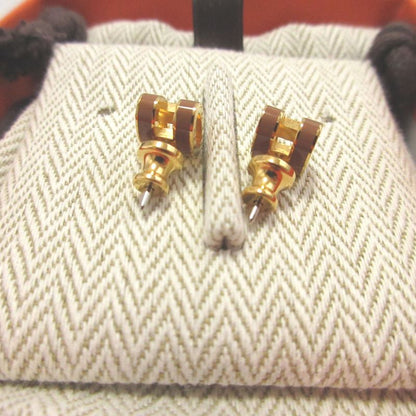 Hermes Pop Mini Metal New Gold Earrings