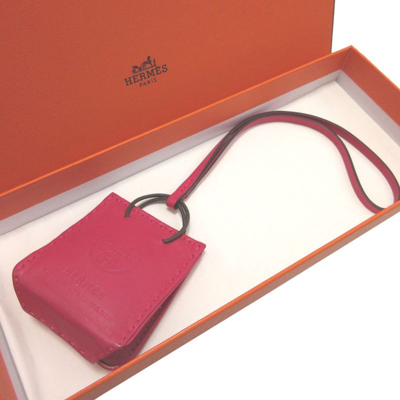 Hermes Sac Orange Any Milo Rose Mexico Key Holder Bag