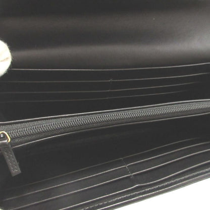 Gucci Soft Stirrup Suede Leather Black Bifold Long Wallet
