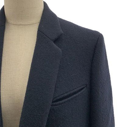 Celine Phoebe Philo Era Wool Crombie Coat 34 Navy