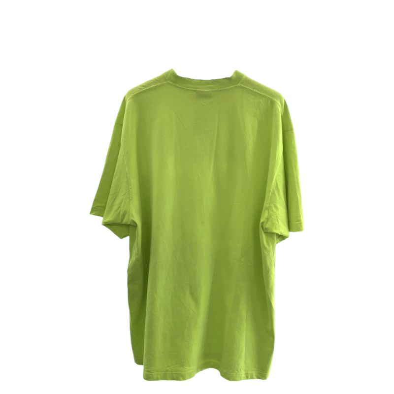 Balenciaga Caps Boxy Fit Light Green White Cotton Short Sleeve