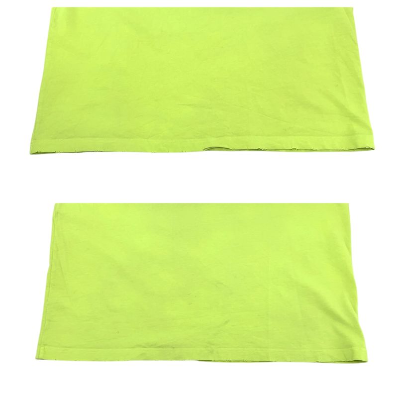 Balenciaga Caps Boxy Fit Light Green White Cotton Short Sleeve
