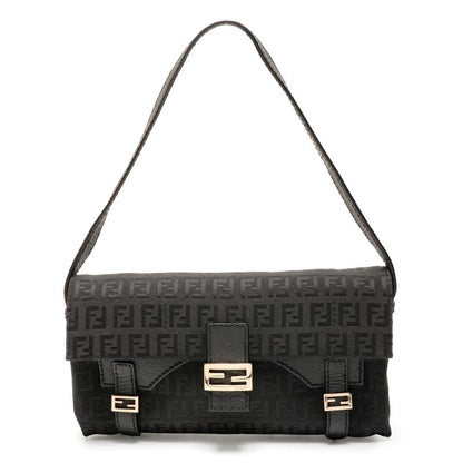 Fendi Shoulder Bag Zucchino Logo Gold