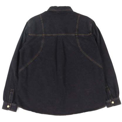 Louis Vuitton 100% Cotton Logo Embroidery Gold Button Denim Work Jacket