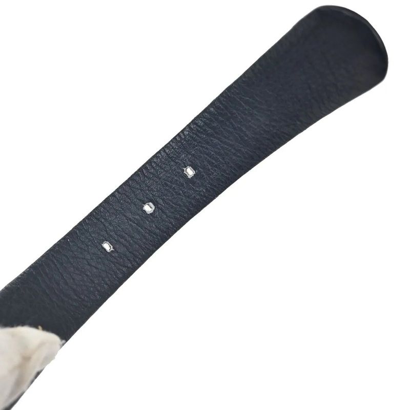 Dior Christian Belt Trotter Logo 65 Navy Canvas Leather