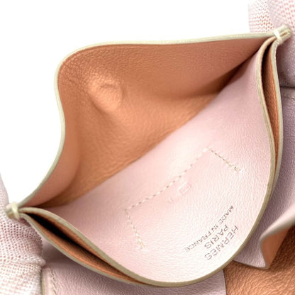 Hermes Coin Purse Card Case Multi Pink